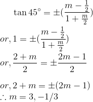 Straight line example